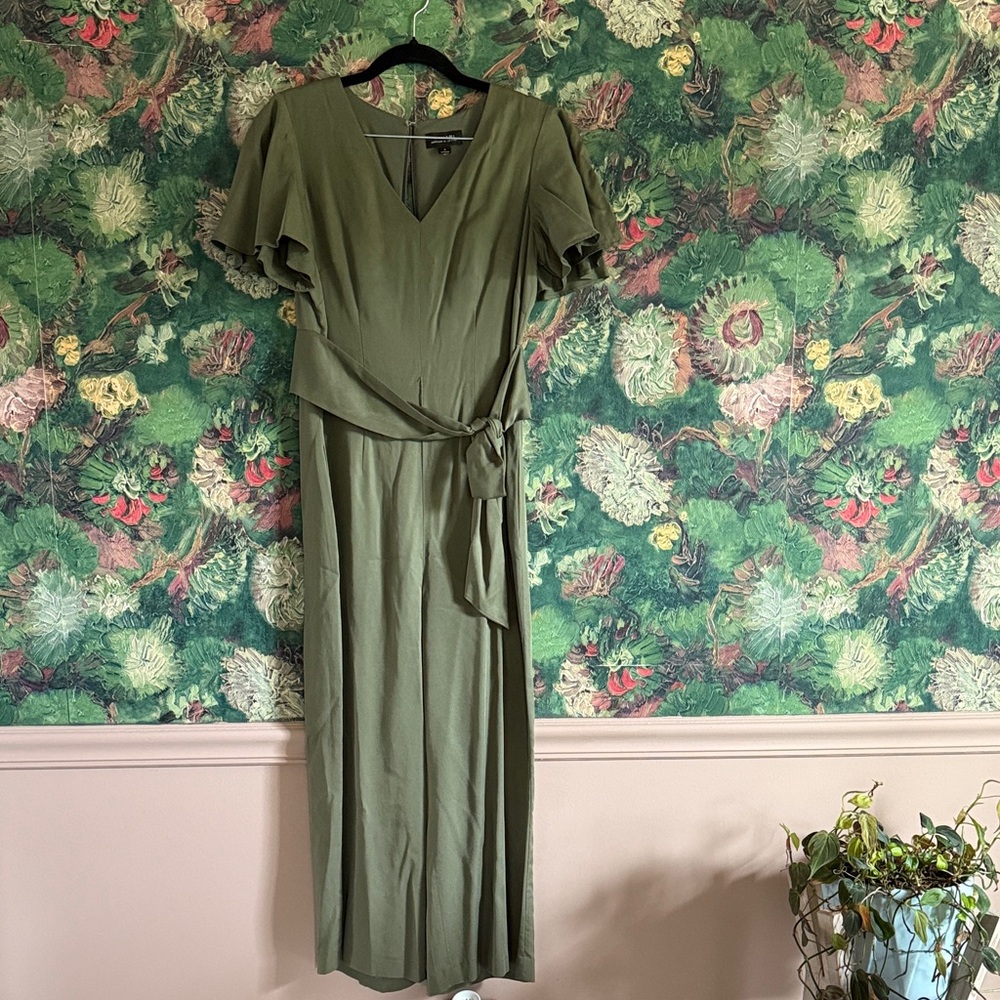 Chic Olive Green Maxi Jumpsuit